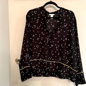 H&M Flowy Long Sleeve Dress Shirt Size 12